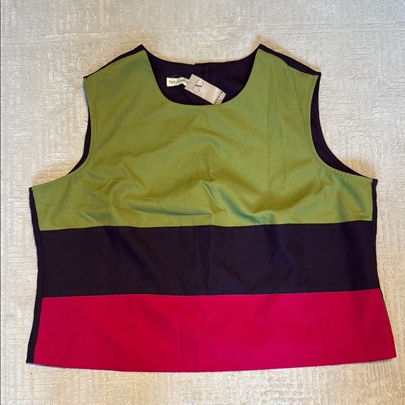 NWT The Avenue 3 tone Green and Blue Tank Top Size 24 - Picture 1 of 6